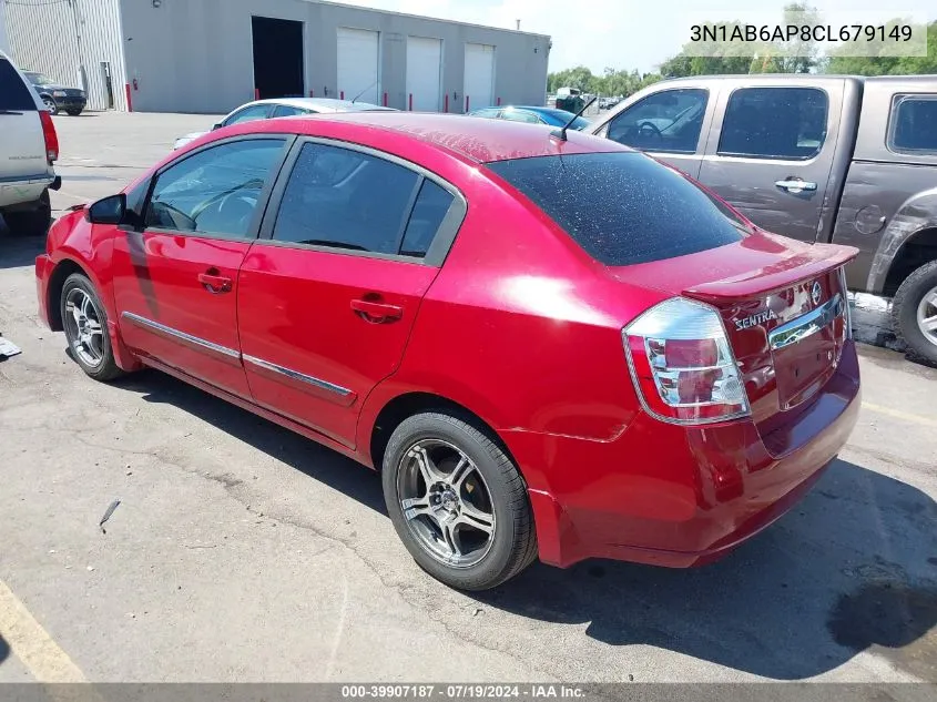 2012 Nissan Sentra 2.0 S VIN: 3N1AB6AP8CL679149 Lot: 39907187