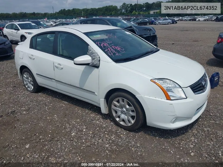 3N1AB6AP2CL674352 2012 Nissan Sentra 2.0 S