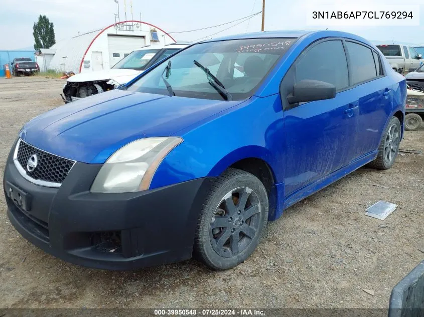 2012 Nissan Sentra 2.0 Sr VIN: 3N1AB6AP7CL769294 Lot: 39950548