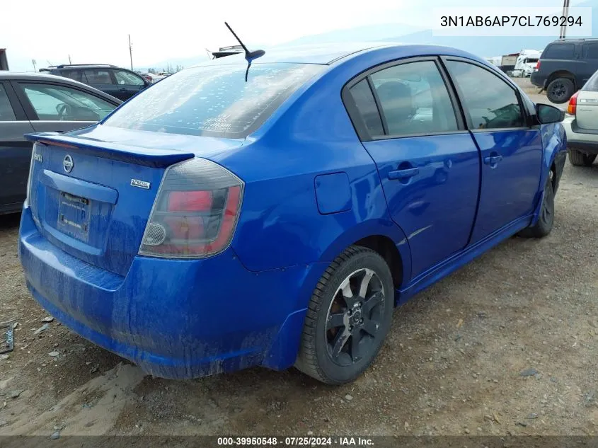 3N1AB6AP7CL769294 2012 Nissan Sentra 2.0 Sr