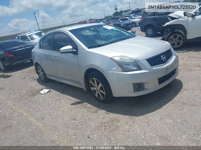 2012 Nissan Sentra 2.0 Sr VIN: 3N1AB6AP1CL725520 Lot: 39970062