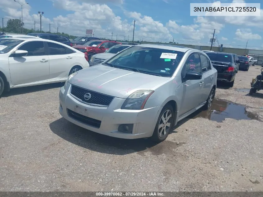 2012 Nissan Sentra 2.0 Sr VIN: 3N1AB6AP1CL725520 Lot: 39970062