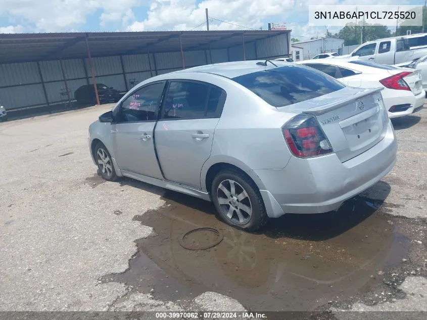 3N1AB6AP1CL725520 2012 Nissan Sentra 2.0 Sr