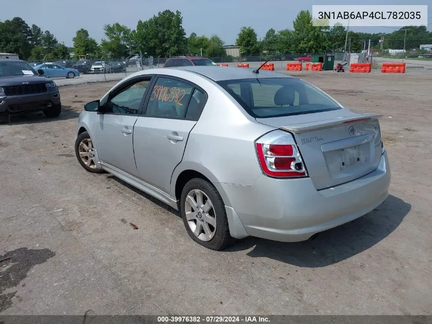 2012 Nissan Sentra 2.0 Sr VIN: 3N1AB6AP4CL782035 Lot: 39976382