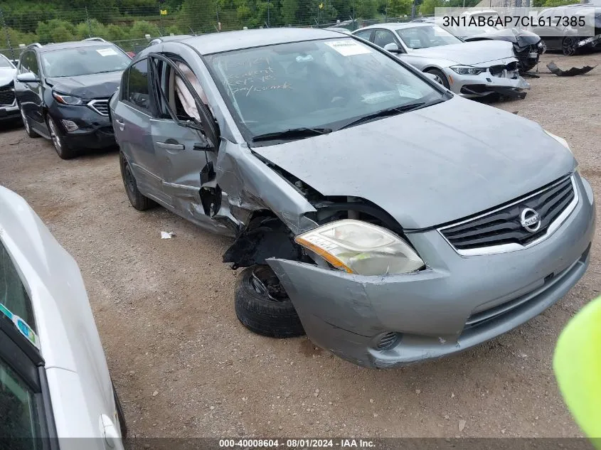 2012 Nissan Sentra 2.0 S VIN: 3N1AB6AP7CL617385 Lot: 40008604