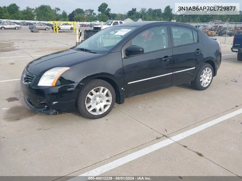 3N1AB6AP7CL729877 2012 Nissan Sentra 2.0 S