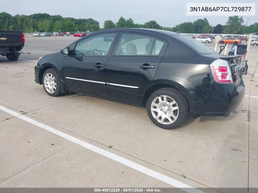 3N1AB6AP7CL729877 2012 Nissan Sentra 2.0 S