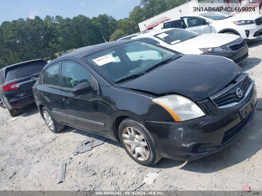 3N1AB6AP4CL669024 2012 Nissan Sentra 2.0 S