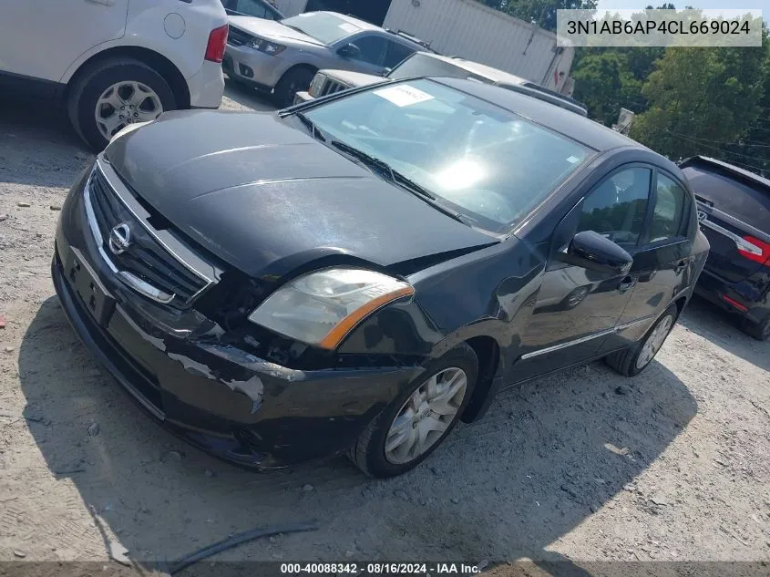 3N1AB6AP4CL669024 2012 Nissan Sentra 2.0 S