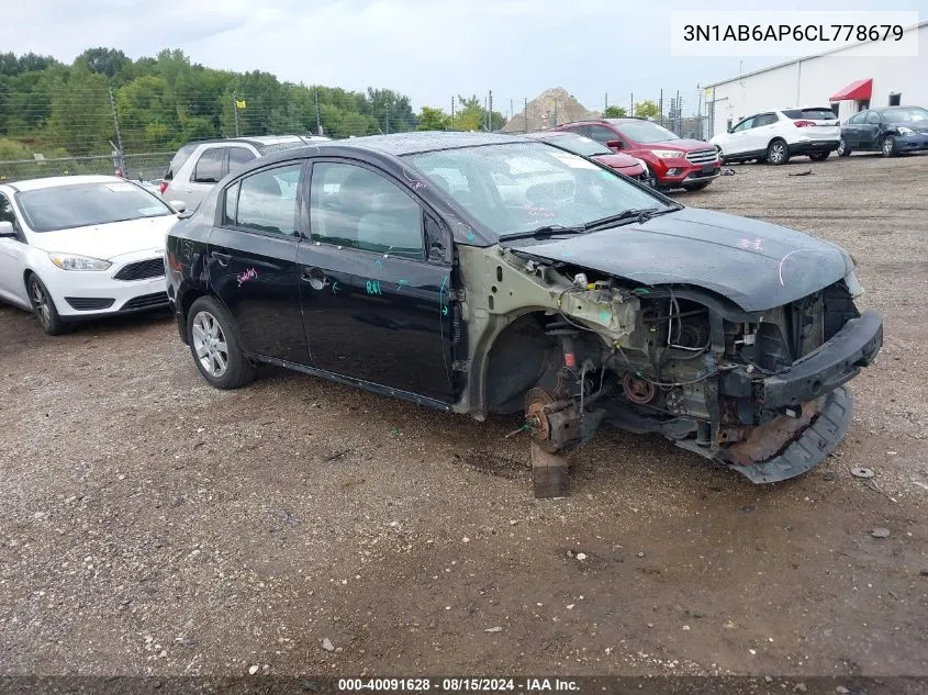 2012 Nissan Sentra 2.0 Sr VIN: 3N1AB6AP6CL778679 Lot: 40091628