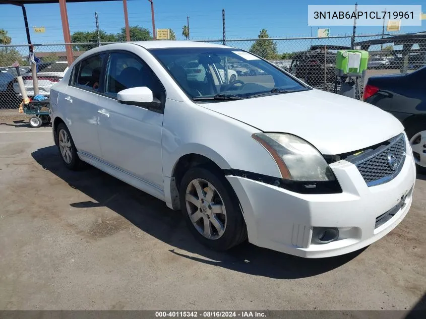 2012 Nissan Sentra 2.0 Sr VIN: 3N1AB6AP1CL719961 Lot: 40115342