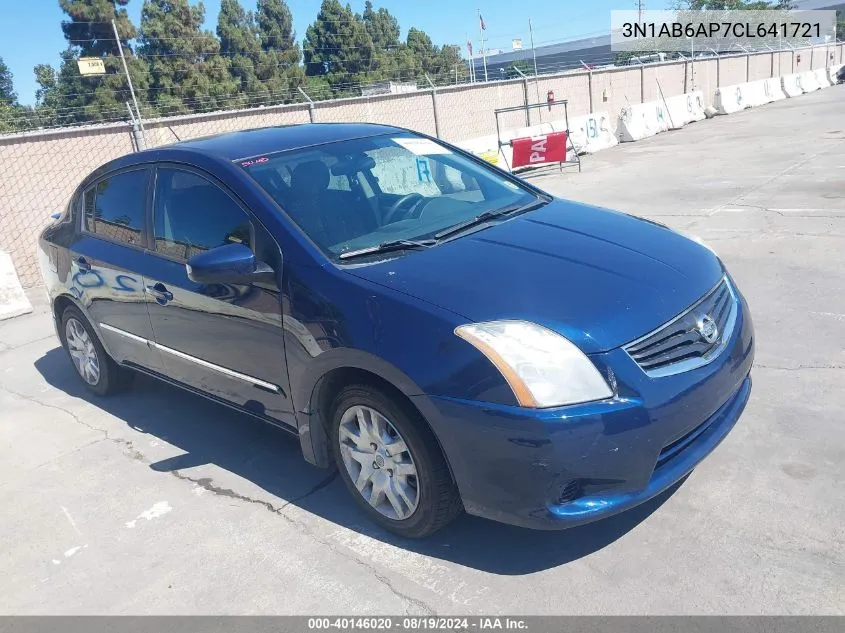 2012 Nissan Sentra 2.0 S VIN: 3N1AB6AP7CL641721 Lot: 40146020