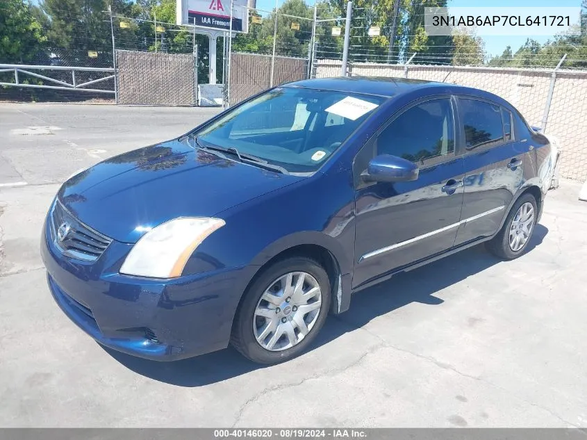 2012 Nissan Sentra 2.0 S VIN: 3N1AB6AP7CL641721 Lot: 40146020