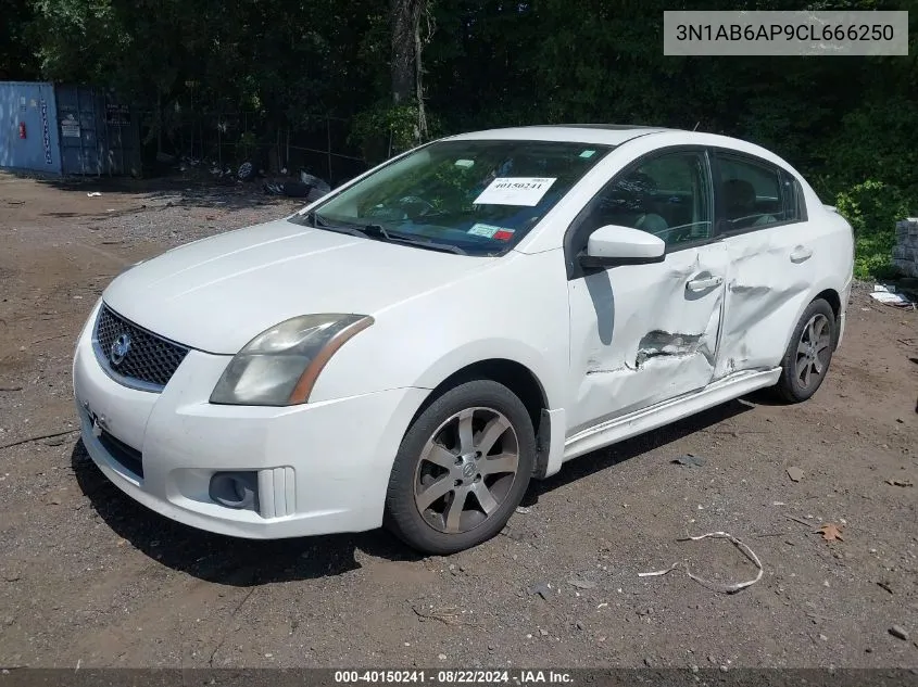 2012 Nissan Sentra 2.0 Sr VIN: 3N1AB6AP9CL666250 Lot: 40150241