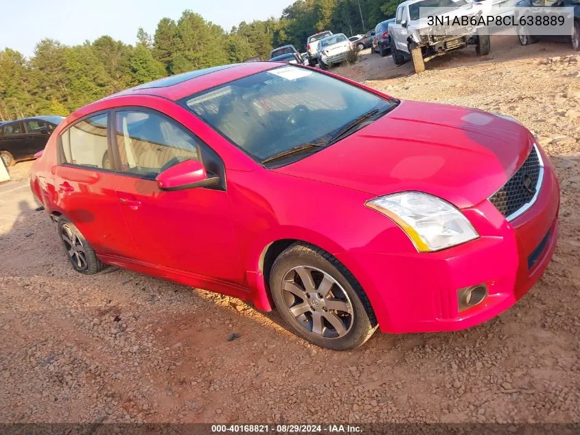 2012 Nissan Sentra 2.0 Sr VIN: 3N1AB6AP8CL638889 Lot: 40168821