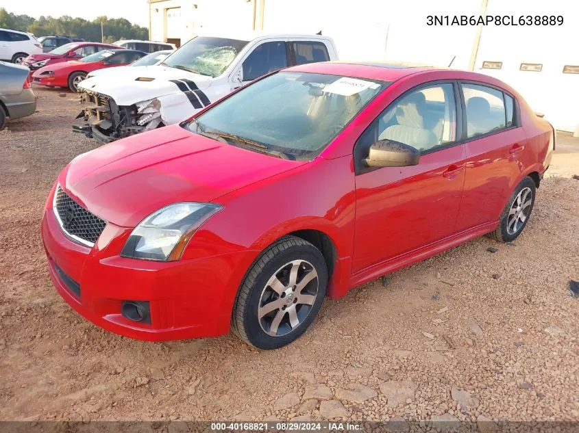 2012 Nissan Sentra 2.0 Sr VIN: 3N1AB6AP8CL638889 Lot: 40168821