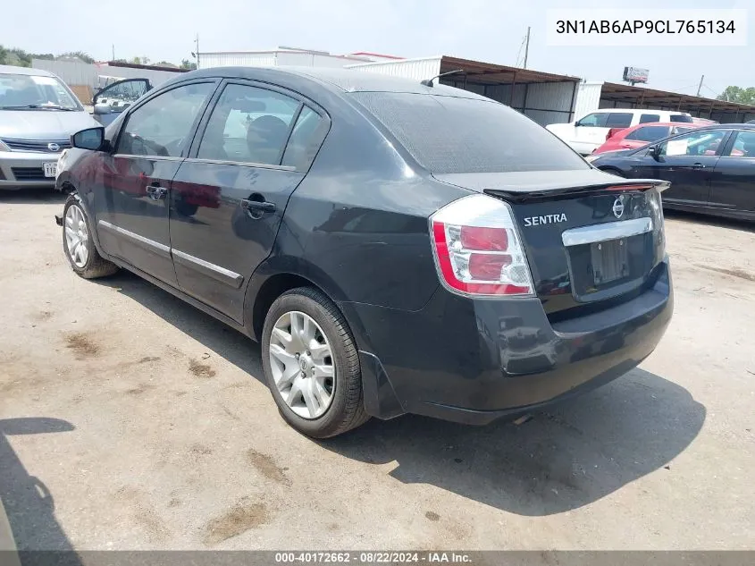 2012 Nissan Sentra 2.0/2.0S/Sr/2.0Sl VIN: 3N1AB6AP9CL765134 Lot: 40172662