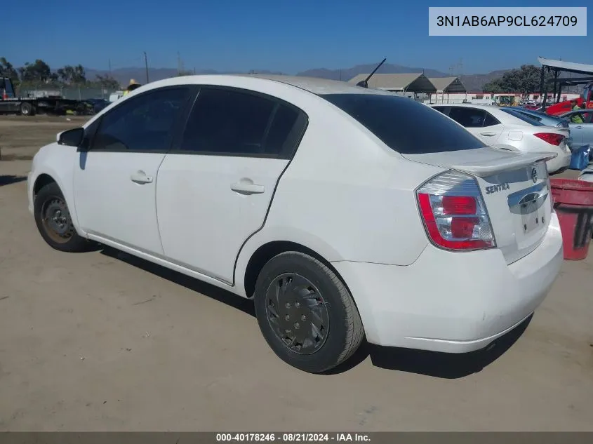 2012 Nissan Sentra 2.0 VIN: 3N1AB6AP9CL624709 Lot: 40178246