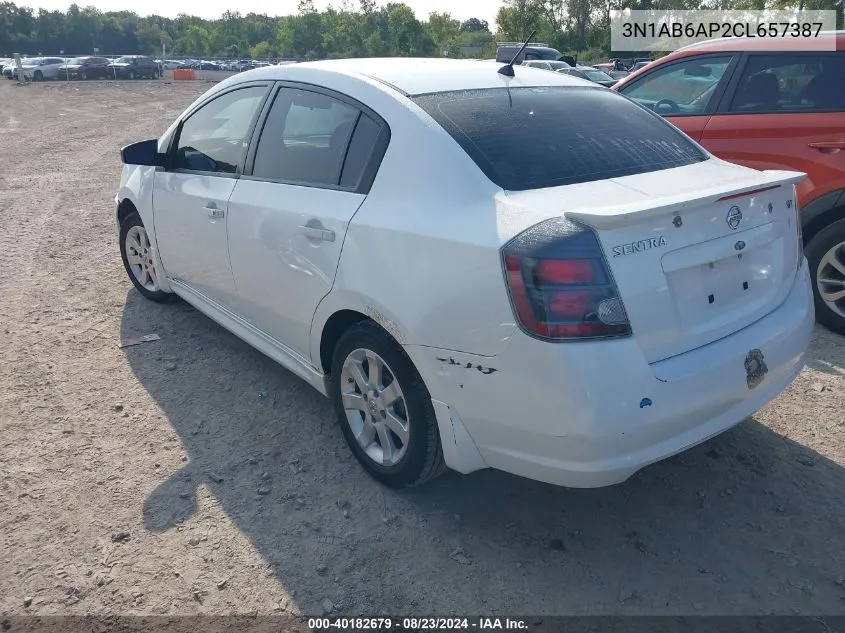 3N1AB6AP2CL657387 2012 Nissan Sentra 2.0 Sr