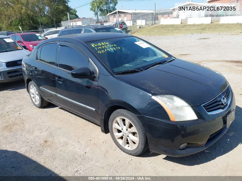 3N1AB6AP2CL672035 2012 Nissan Sentra 2.0 Sl