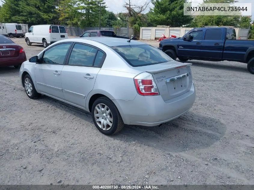 3N1AB6AP4CL735944 2012 Nissan Sentra 2.0 S