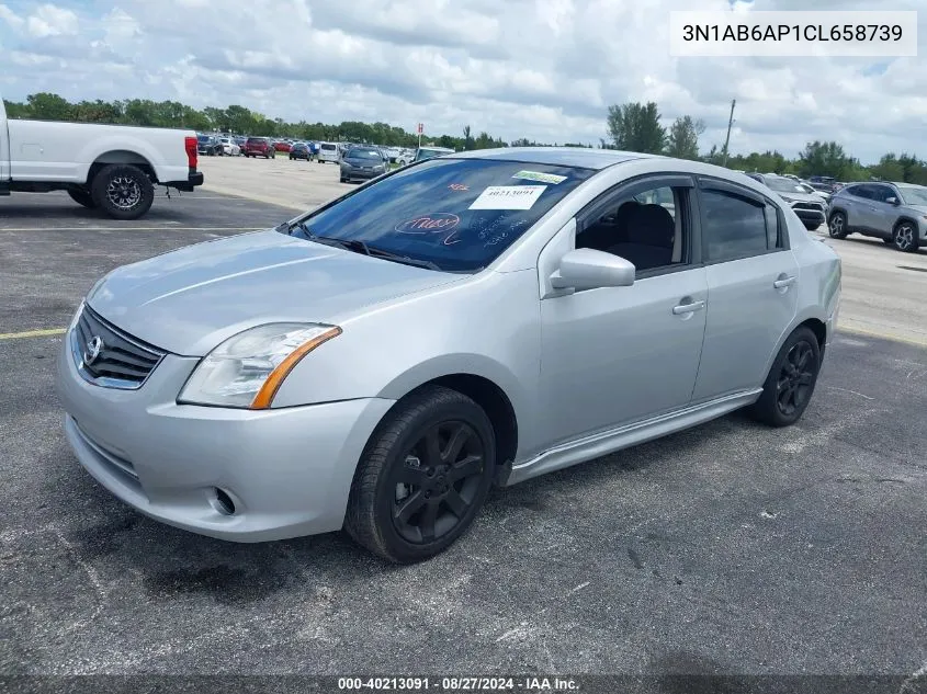 2012 Nissan Sentra 2.0 Sr VIN: 3N1AB6AP1CL658739 Lot: 40213091