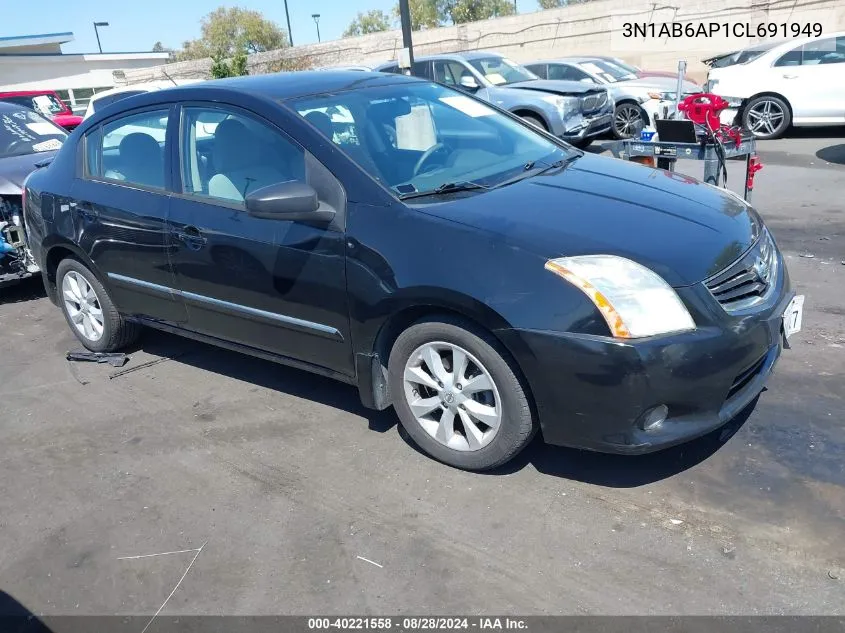 2012 Nissan Sentra 2.0 Sl VIN: 3N1AB6AP1CL691949 Lot: 40221558