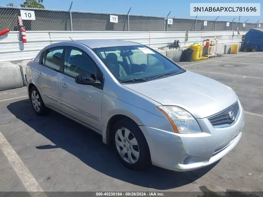 3N1AB6APXCL781696 2012 Nissan Sentra 2.0 S