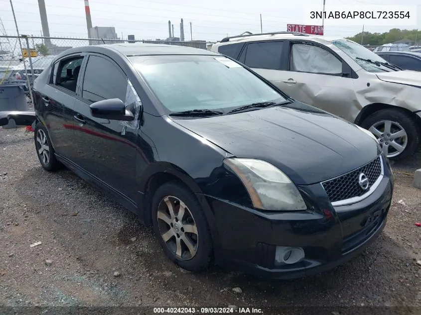 3N1AB6AP8CL723554 2012 Nissan Sentra 2.0 Sr