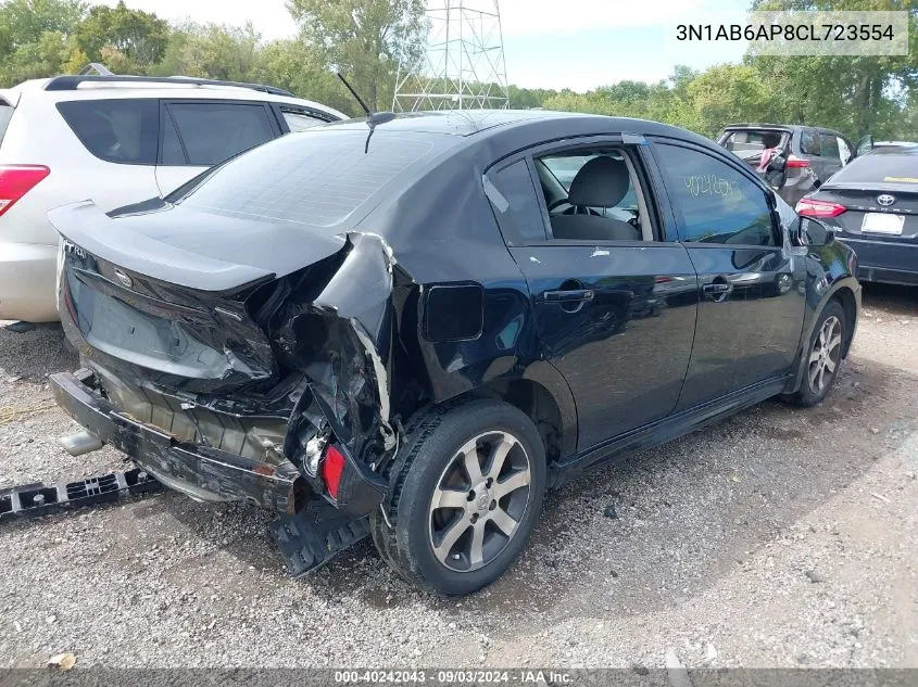 2012 Nissan Sentra 2.0 Sr VIN: 3N1AB6AP8CL723554 Lot: 40242043