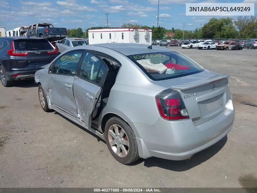 3N1AB6AP5CL649249 2012 Nissan Sentra 2.0 Sr