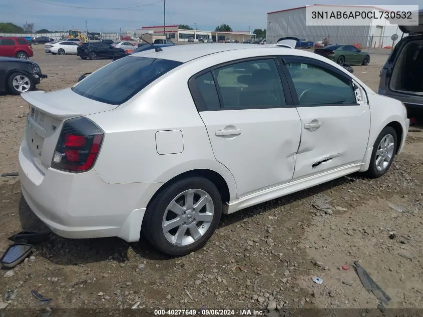 2012 Nissan Sentra 2.0 Sr VIN: 3N1AB6AP0CL730532 Lot: 40277649