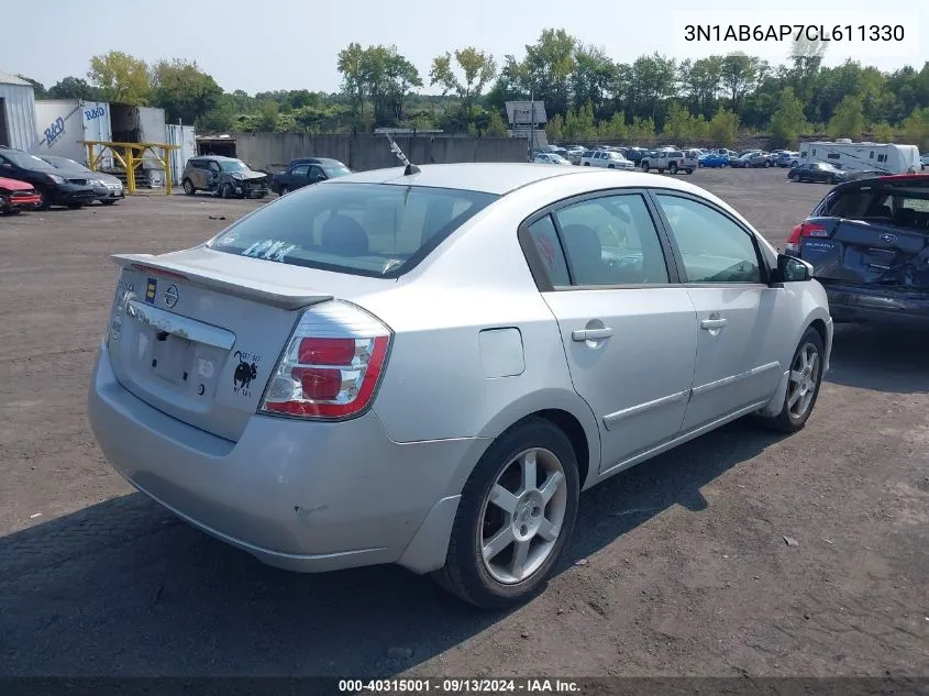 3N1AB6AP7CL611330 2012 Nissan Sentra 2.0 S