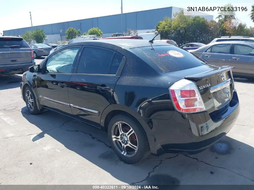 3N1AB6AP7CL633196 2012 Nissan Sentra 2.0 S