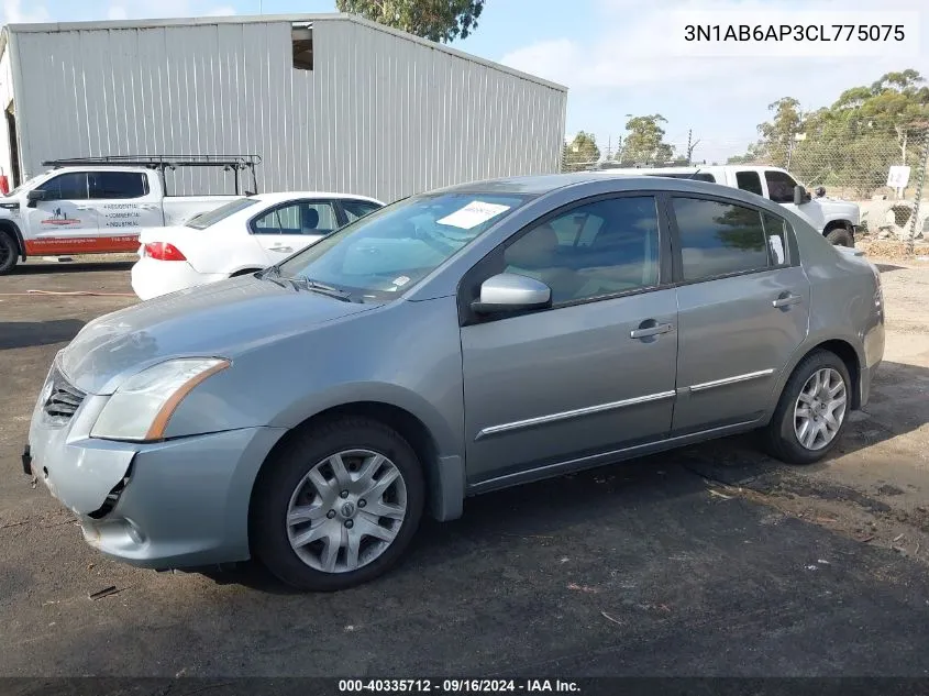 2012 Nissan Sentra 2.0/2.0S/Sr/2.0Sl VIN: 3N1AB6AP3CL775075 Lot: 40335712