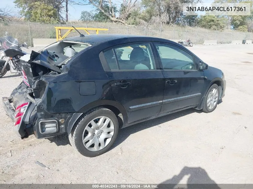 3N1AB6AP4CL617361 2012 Nissan Sentra 2.0 S