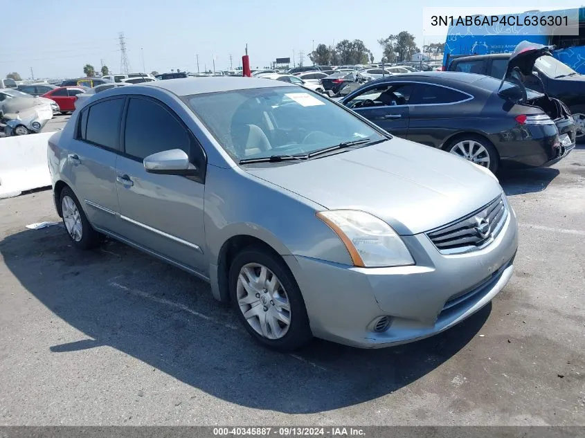 2012 Nissan Sentra 2.0 S VIN: 3N1AB6AP4CL636301 Lot: 40345887