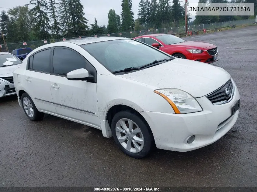 2012 Nissan Sentra 2.0 Sl VIN: 3N1AB6AP7CL731516 Lot: 40382076