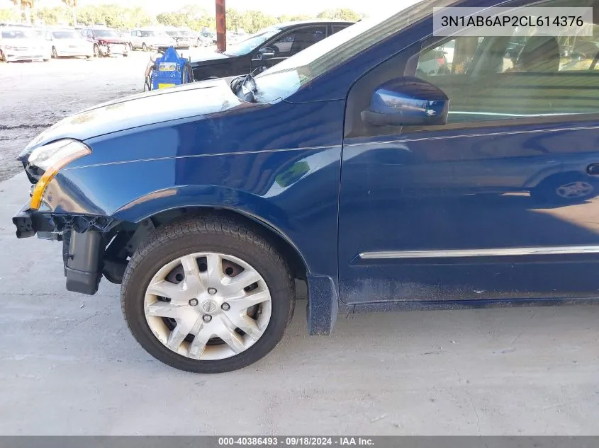 2012 Nissan Sentra 2.0 S VIN: 3N1AB6AP2CL614376 Lot: 40386493