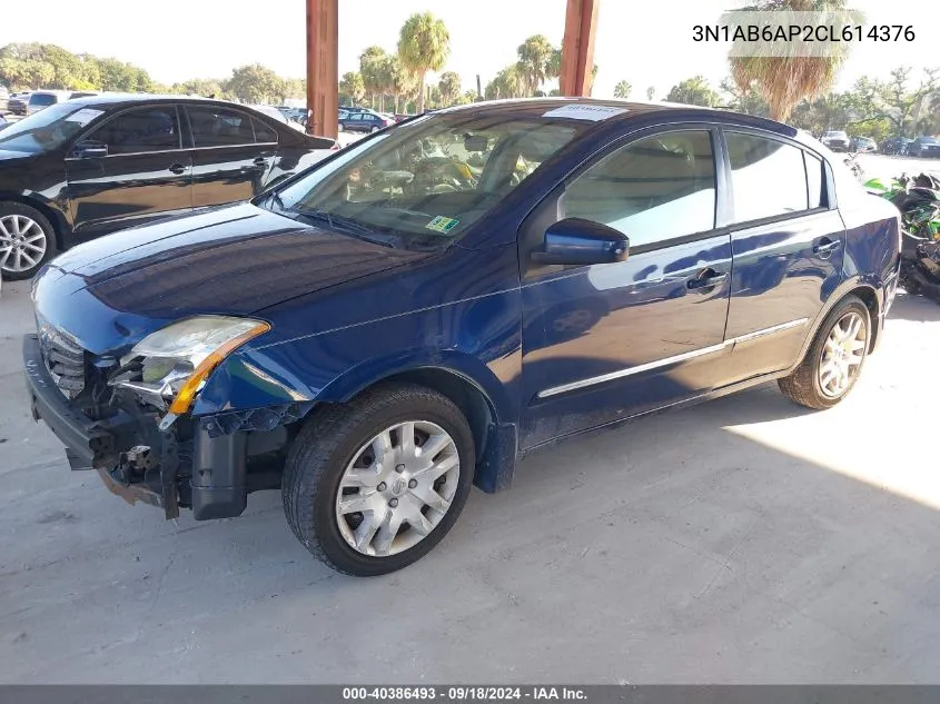 2012 Nissan Sentra 2.0 S VIN: 3N1AB6AP2CL614376 Lot: 40386493