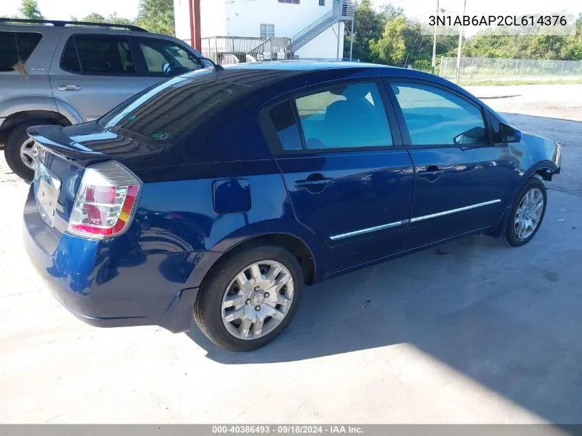 2012 Nissan Sentra 2.0 S VIN: 3N1AB6AP2CL614376 Lot: 40386493