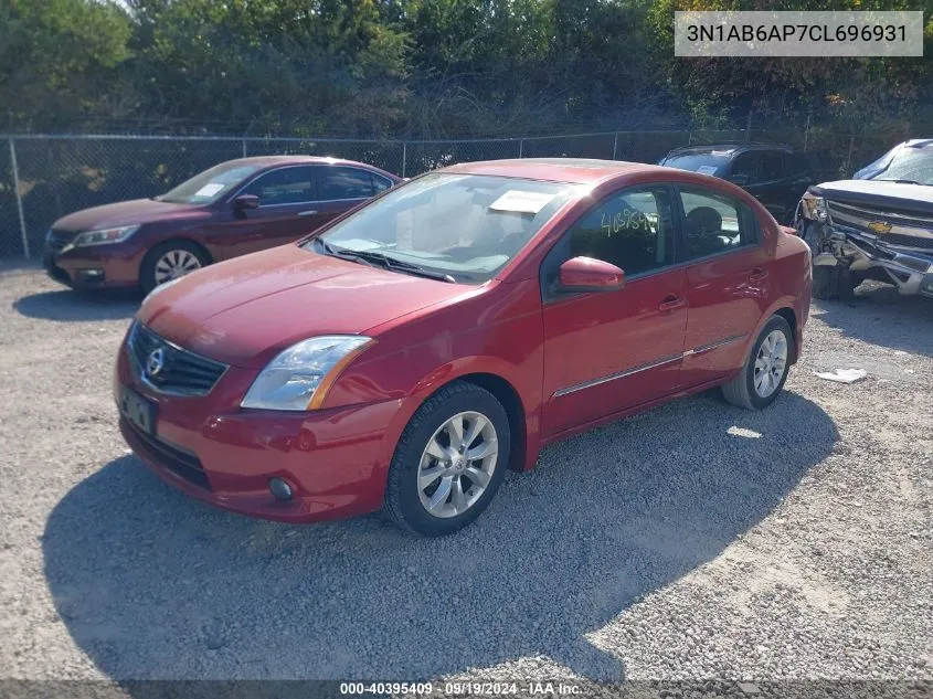 3N1AB6AP7CL696931 2012 Nissan Sentra 2.0 Sl