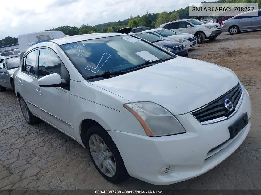 2012 Nissan Sentra 2.0 S VIN: 3N1AB6AP6CL708227 Lot: 40397739