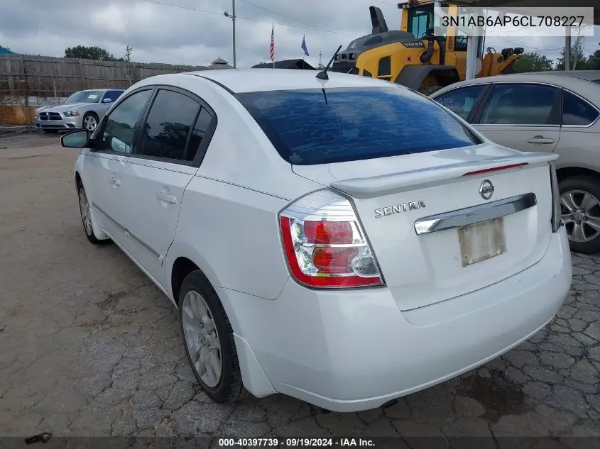 3N1AB6AP6CL708227 2012 Nissan Sentra 2.0 S