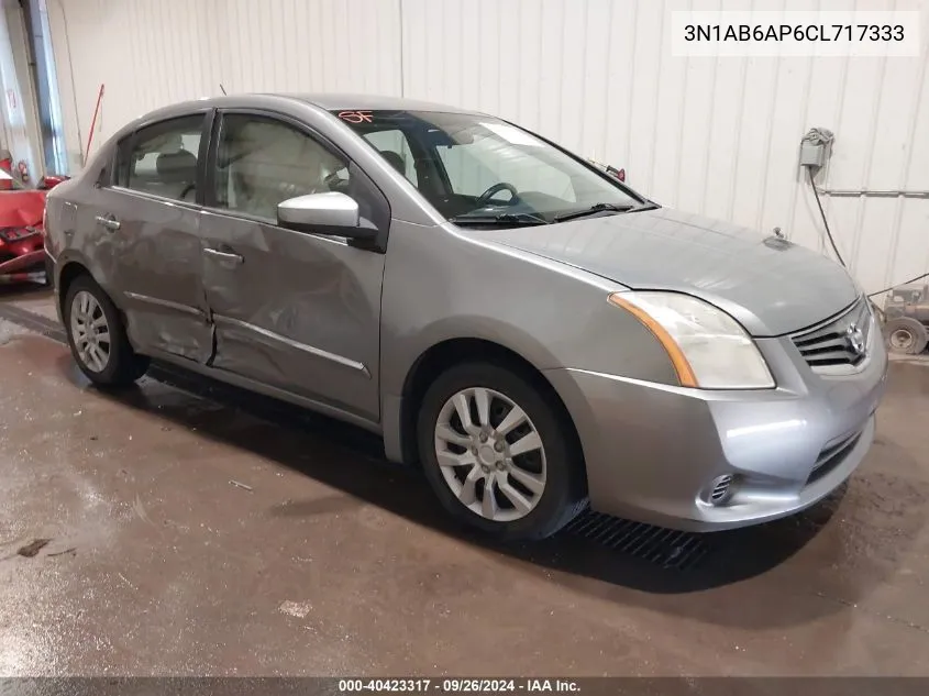 2012 Nissan Sentra 2.0 S VIN: 3N1AB6AP6CL717333 Lot: 40423317