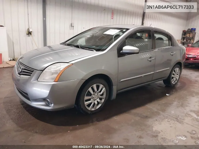 2012 Nissan Sentra 2.0 S VIN: 3N1AB6AP6CL717333 Lot: 40423317