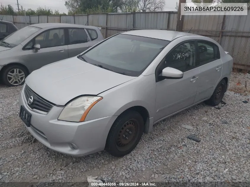 2012 Nissan Sentra 2.0 S VIN: 3N1AB6AP2CL609226 Lot: 40445055