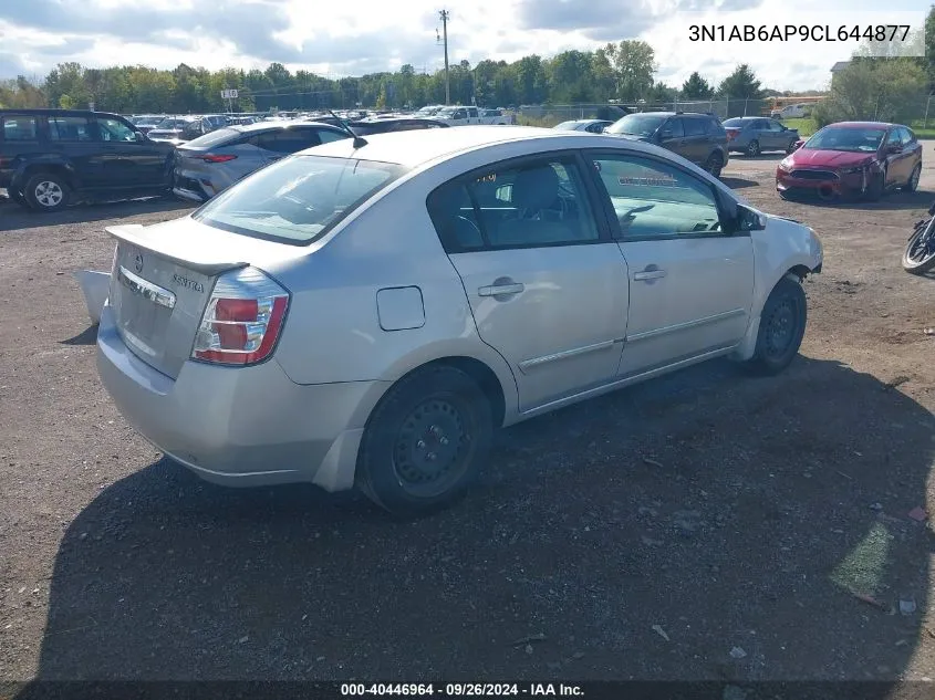 2012 Nissan Sentra 2.0 S VIN: 3N1AB6AP9CL644877 Lot: 40446964