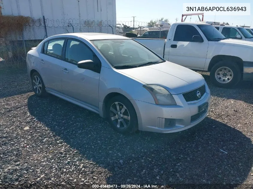 2012 Nissan Sentra VIN: 3N1AB6AP0CL636943 Lot: 40449473