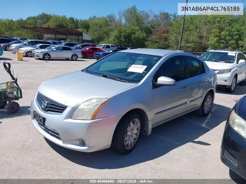 2012 Nissan Sentra 2.0 S VIN: 3N1AB6AP4CL765185 Lot: 40466690